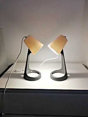 2 X Enlighten Workspace Modern Desk Light Reading Task Table Lamp With Bulb • £14.99