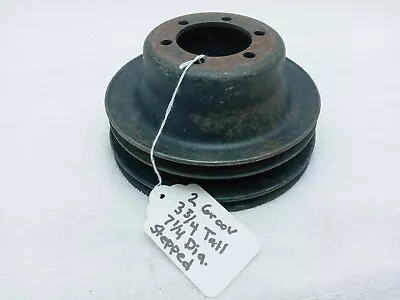 OEM Mopar Two 2  Groove Stepped Crankshaft Crank Pulley Dodge Plymouth 340 440 • $49.99