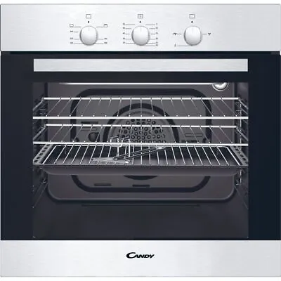 Candy OCGF12X Built In 60cm A+ Stainless Steel Gas Single Oven • £519