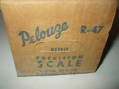 Vintage Pelouze Mfg. Co. Metric Precision Scale Model R-47 U.s.a. • $10