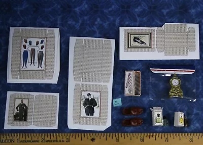 Value LOT Dollhouse Miniature Gentleman Dressing Room Bedroom Items Man 1:12 E* • $22.99