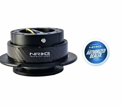 NRG Steering Wheel Quick Release Gen 2.5 Black With Carbon Fiber Ring SRK-250CF • $129
