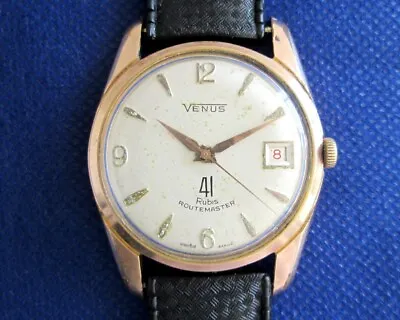 Venus Routemaster 41 Rubis 98.13.16 Vintage Mechanical Automatic Men's Watch • $480