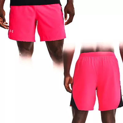 UNDER ARMOUR Run Launch 7  Running Shorts- NEW- Pink HeatGear Training Trunks • $22.99