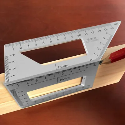 45/90 Degree Gauge Right Angle Ruler Measuring Woodworking Measuring Protractor • $11.49