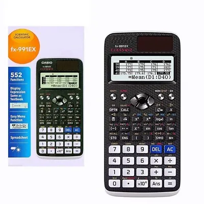 FX991EX Advanced Scientific Calculator 552 FUNCTIONS ClassWiz Features • £20.99
