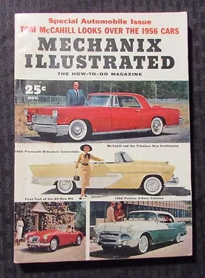 1955 Nov MECHANIX ILLUSTRATED Magazine VG+ Continental - Catalina - Belvedere MG • $15.25