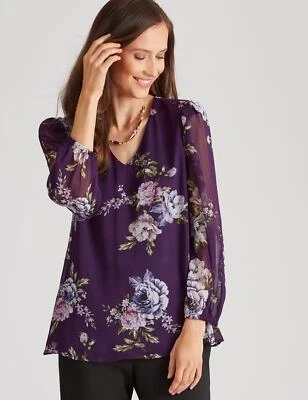 $19 • Buy V NECK OVERLAY TOP Womens Size 18 Clothing  Tops Tunic