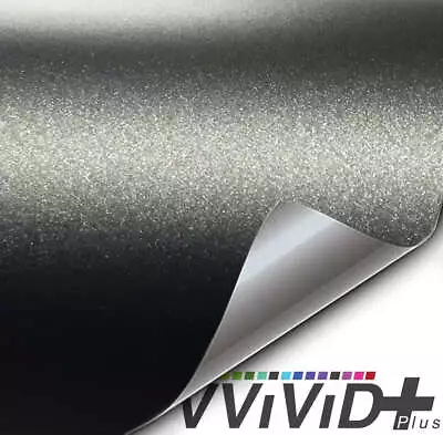 VVivid 2020 VVivid+ Matte Metallic Black (Ghost) Vinyl Car Wrap Film | V202 • $1.99