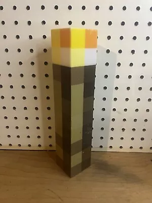 Minecraft Light-Up 11  Wall Torch Night Light 2012 ThinkGeek - Tested & Working • $21.95