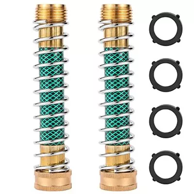 Garden Hose Extension Adapter Hose Kink Protector With Coil Spring 2 Pack  • $10.62