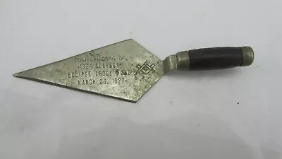 Vtg 1927 Masonic Mason Mini Trowel Lodge 259 • $19.99