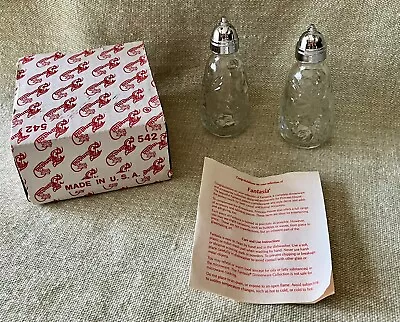 Vtg Princess House Fantasia Fine Crystal Salt And Pepper Shaker Original Box USA • $21.49