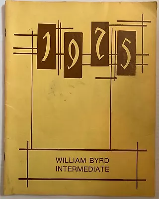1975 William Byrd Intermediate School Yearbook Vinton Va • $99.99