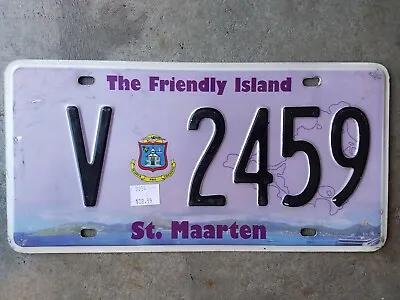 2007 St Maarten License Plate V 2459 The Friendly Island • $27.99