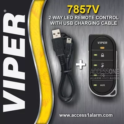 Viper 7857V 2-Way LED Remote Control With USB Charger And Manual For Old 7856V • $80.99