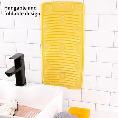 Clothing Wash Board Non-slip Suction Decontamination Household Lazy Folding • $26.17