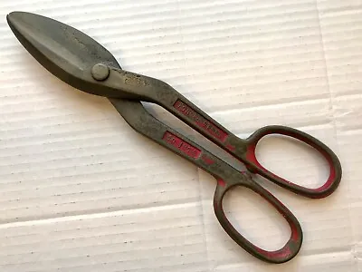 Vintage Hudson Forge 10 Inch Tin Snips Or Metal Shears Great Original Condition • $3.50