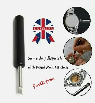 £4.99 • Buy UK Watch Back Case Cover Remover Battery Opener Pry Lever Snap Tool Solid Steel