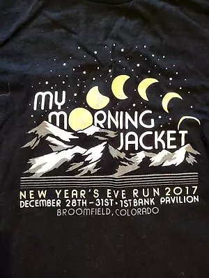 My Morning Jacket Black T-Shirt Vintage New Years Eve 2017 Tour Size Large • $29.99