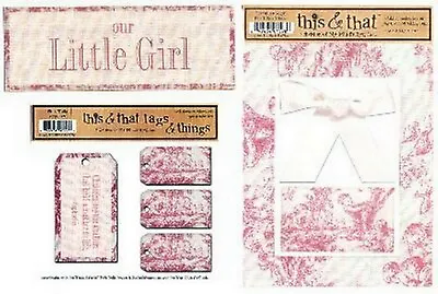 OUR LITTLE GIRL 7 Die Cut Embellishments - My Mind's Eye This & That Sets • $1.49