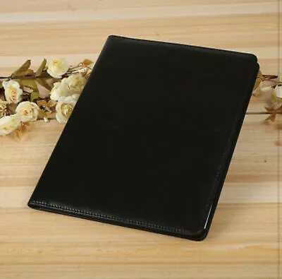 NEW A4 Conference Folder Faux Leather Portfolio Organiser Ring Binder Note Pad • £16.99