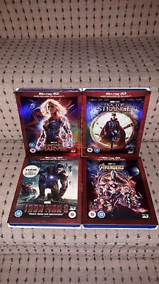 Captain Marvel 3D Bundle [4 X 3D/2D Blu-rays W/Slips Reg 0] Marvel - Avengers  • £46