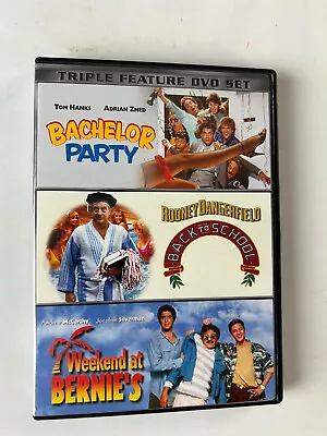 $9.95 • Buy Bachelor Party Back To School Weekend At Bernie's 3 DVD Set Triple Feature