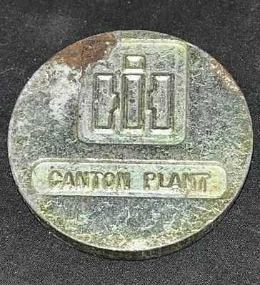 Vintage IH Canton Plant Medallion ILL Sesquicentennial 1975 Paperweight Medal • $27.50