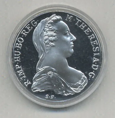 Austria 1780 Silver Maria Theresa Thaler Coin BUNC Proof Like Finish 0.83 • £48.21