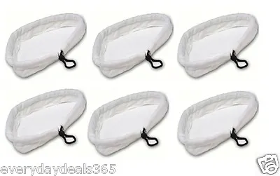 6 X Vax S87-T2 S3S S7 S2S S88 Steam Mop Microfibre Washable Cloth Cleaning Pads • £10.99