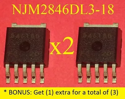 (2)+Bonus NEW IC NJM2846DL3-18/NJM2846DL3 PRO-150FD PRO-111FD VOLTAGE REGULATOR • $9.99