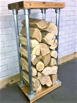 £139 • Buy Log Store Log Holder Indoor Basket  Wood Burner  Log Storage Firewood Industrial