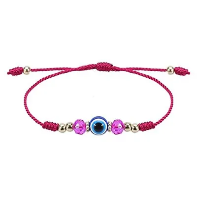 Pulsera De Mal De Ojo Pulseras Mexicanas Ajustables Hechas A Mano Amuleto • $4.76