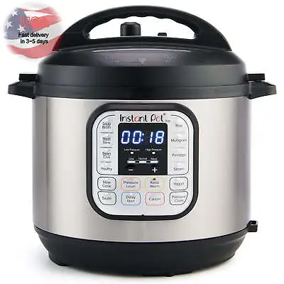 Instant Pot Duo 8-Quart 7-in-1 Electric Pressure Cooker Stainless Steel NEW • $116