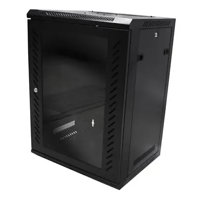 6U 9U 12U 15U Wall Mount Network Server Data Cabinet Enclosure Rack Glass Door • $89.99