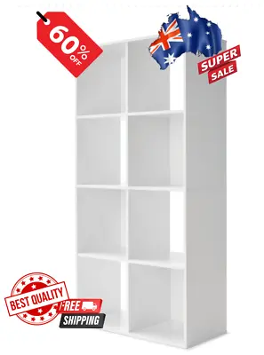 8 Cube Storage Shelf White Display Cabinet Cupboard Bookshelf Unit Toy Book Best • $49.93