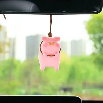 $13.78 • Buy Swinging Pig Car Hanging Ornament, Supper Cute Lucky Pink Piggy Pendant For Auto