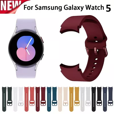For Samsung Galaxy Watch 5 Classic Watch Band  40mm 44mm Silicone Strap Band • $7.29