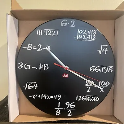 POP QUIZ CLOCK- Test Your Math Skills- 11.5  Diameter- Free Shipping Still InBox • $28