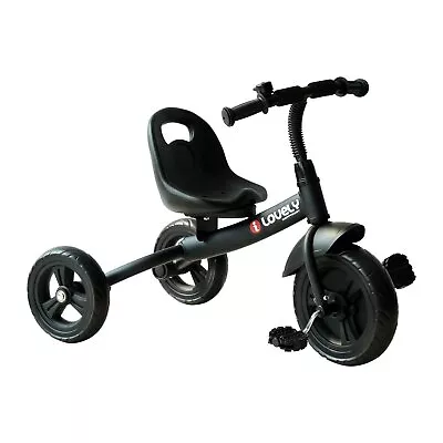 HOMCOM Baby Kids Children Toddler Tricycle Ride On Trike 3 Wheels Safety Black • £41.99