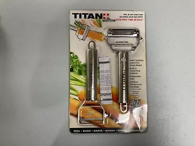 Titan Peeler Slicer & Peeler Julienne Tool With Garnishing As Seen On TV • $28.90