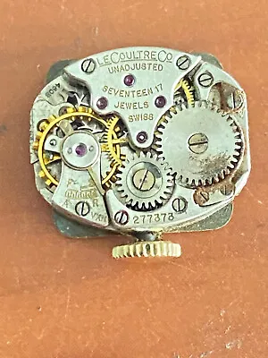 Vintage Ladies Le Coultre Wrist Watch Movement Cal. 460b Sets Good Staff Bad • $40