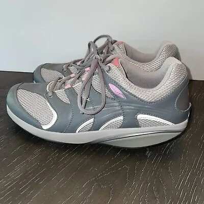 MBT WOMEN'S Gray Pink Goretex Shaping Walking Sneakers Size 9-9.5 US • $25