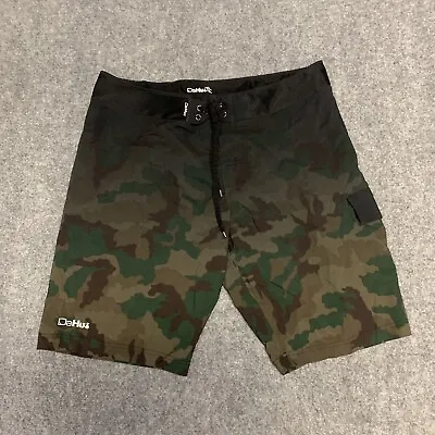 DaHui Mens Stretch Chino Shorts Size 36 Camo Hybrid Swim Walk Surf • $19.88