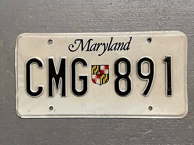 Vintage Maryland License Plate Shield 🛡️ Cmg-891 Cool!😎 • $11.99