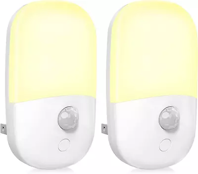 Plug In Motion Activated Detector Sensor LED Indoor Night Light Electrical Home • $14.71