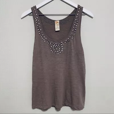 Anthropologie C. Keer Racerback Tank Top Women's Size Medium Swoop Neck • $14.95