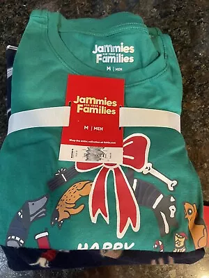 Men's Christmas Jammies Puppy/Dog  Happy Howlidays  Pajama Fleece Set - Medium • $24.99