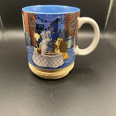 Vintage 1990's Walt Disney World Lady And The Tramp Coffee Mug Cup Dinner Scene • $11.99